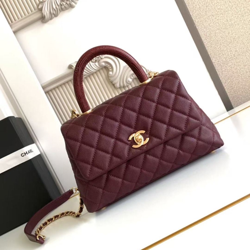 Ch**el top handle bags